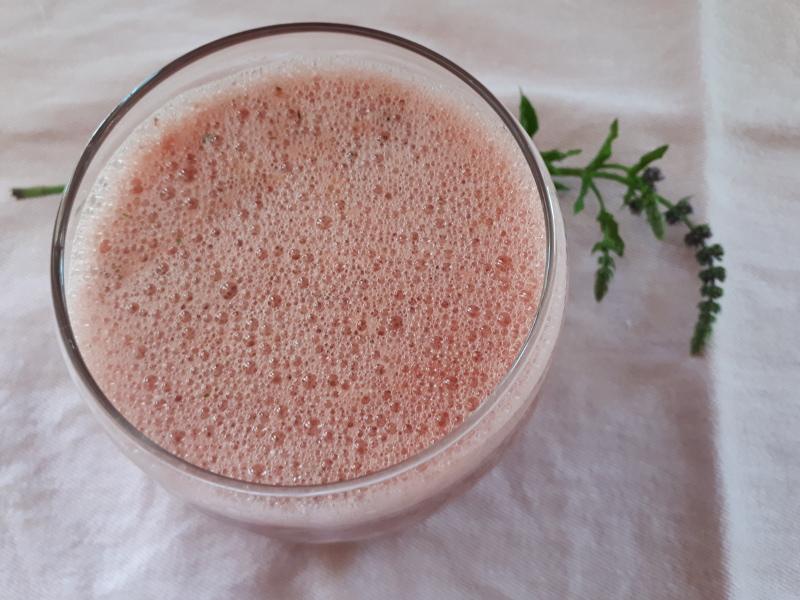Wassermelonen-Minze-Saft
