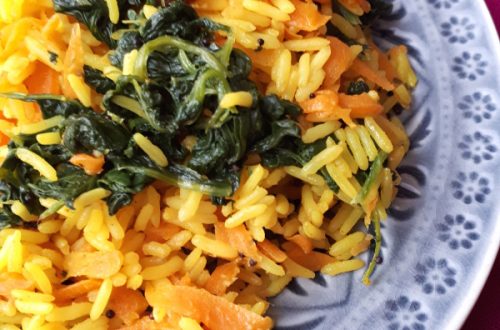Spinat Karotten Reis