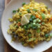 Karotten-Erbsen-Poha (pikante Reisflocken)